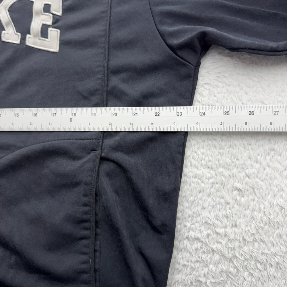 Nike Mens Full Zip Hoodie Black Spellout Logo Polyester Track Jacket Large‎